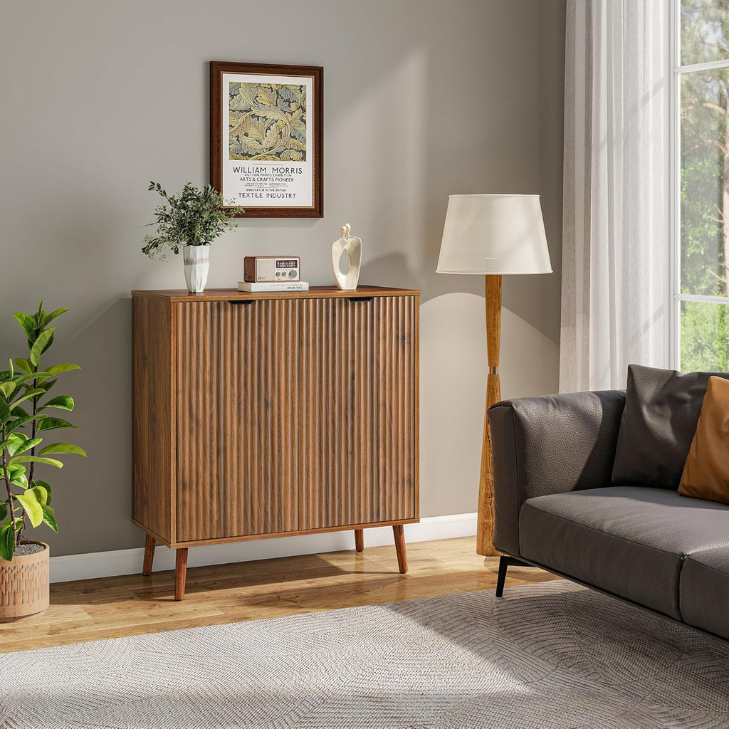 Fluted Design Multi-Purpose Sideboard